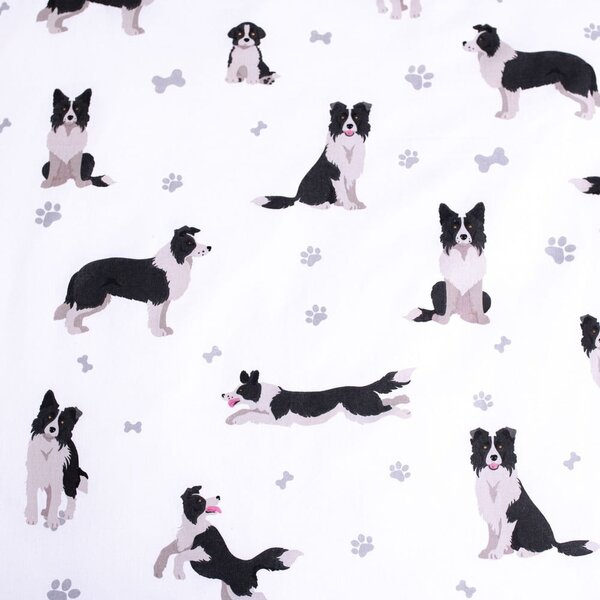 Pamučna dječja posteljina za krevet za jednu osobu 140x200 cm Border Collie – Jerry Fabrics