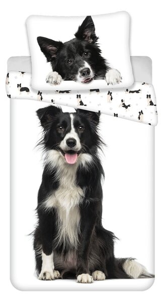 Pamučna dječja posteljina za krevet za jednu osobu 140x200 cm Border Collie – Jerry Fabrics