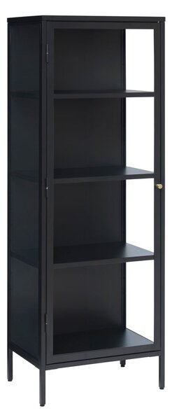 Crna metalna vitrina 58x160 cm Carmel – Unique Furniture