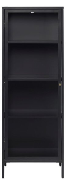 Crna metalna vitrina 58x160 cm Carmel – Unique Furniture