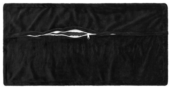 Presvlaka za jastuk 6 pcs HOUTEN Crna 40 x 80 cm Flanel - Crna 40 x 80 cm 6