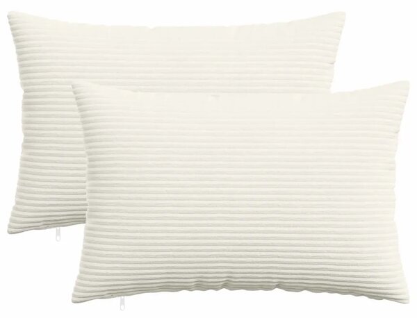 Presvlaka za jastuk 2 pcs HEERLEN Krem 50 x 80 cm Kord - Krem 50 x 80 cm 2