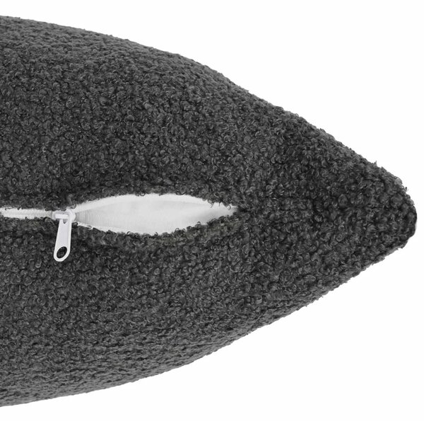 Presvlaka za jastuk 2 pcs HEERLEN Tamnosiva 30 x 50 cm Bouclé - Tamnosiva 30 x 50 cm 2