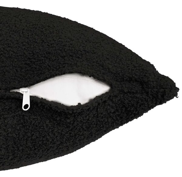 Presvlaka za jastuk 2 pcs HEERLEN Crna 30 x 50 cm Bouclé - Crna 30 x 50 cm 2