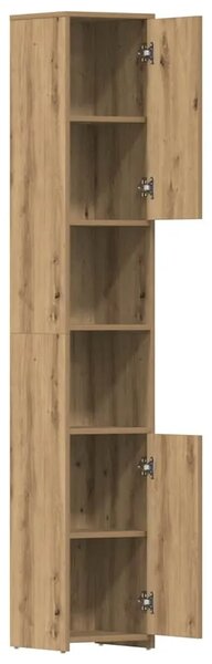 Kupaonski ormarić Artisan hrast 30x30x183 5 cm izrađeno drvo - Artisian oak S ručkom
