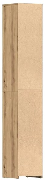 Kupaonski ormarić Artisan hrast 30x30x183 5 cm izrađeno drvo - Artisian oak S ručkom