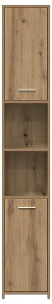 Kupaonski ormarić Artisan hrast 30x30x183 5 cm izrađeno drvo - Artisian oak S ručkom
