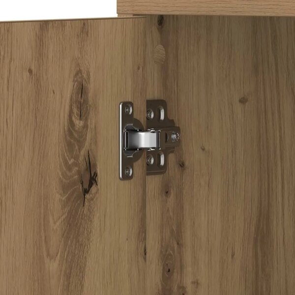 Kupaonski ormarić Artisan hrast 30x30x183 5 cm izrađeno drvo - Artisian oak S ručkom