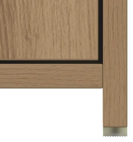 Kupaonski ormarić Artisan hrast 30x30x183 5 cm izrađeno drvo - Artisian oak S ručkom