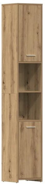 Kupaonski ormarić Artisan hrast 30x30x183 5 cm izrađeno drvo - Artisian oak S ručkom