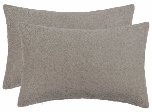 Presvlaka za jastuk 2 pcs HEERLEN Svjetlosiva 30 x 50 cm Bouclé - Svjetlosiva 30 x 50 cm 2