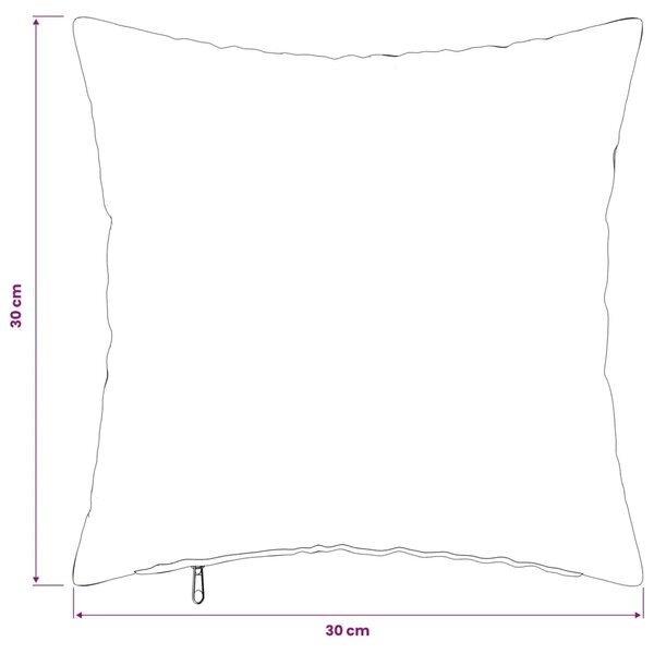 Presvlaka za jastuk 2 pcs HEERLEN Crna 30 x 30 cm Flanel - Crna 30 x 30 cm 2