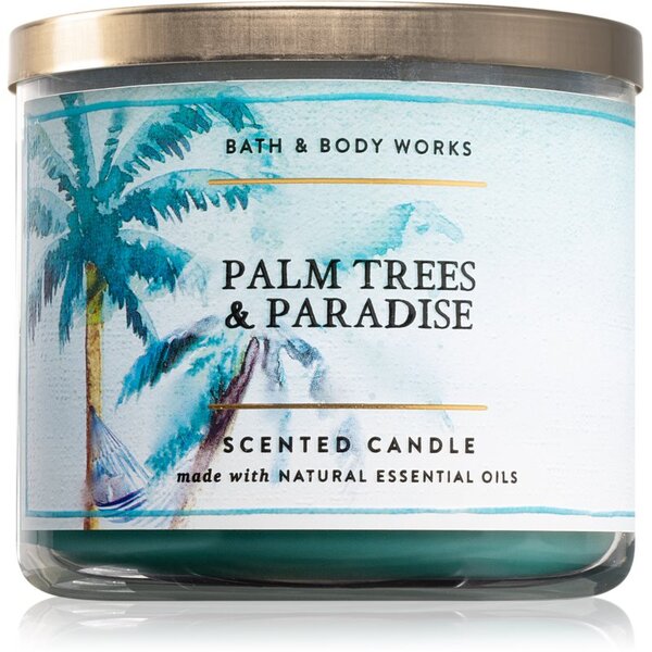 Bath & Body Works Palm Trees and Paradise mirisna svijeća 411 g