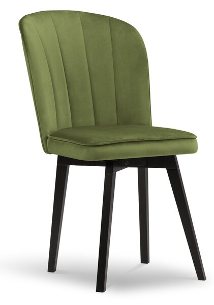 Blagovaonska stolica Velvet Skarn Svijetlo zelena