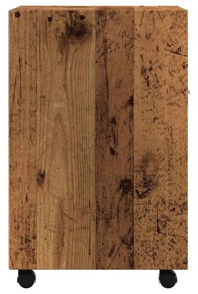 Ormar s kotačićima Staro drvo 33x38x60 cm Konstruirano drvo - Staro drvo