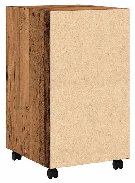 Ormar s kotačićima Staro drvo 33x38x60 cm Konstruirano drvo - Staro drvo