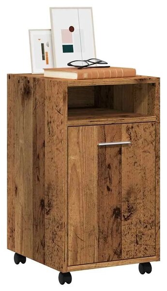 Ormar s kotačićima Staro drvo 33x38x60 cm Konstruirano drvo - Staro drvo