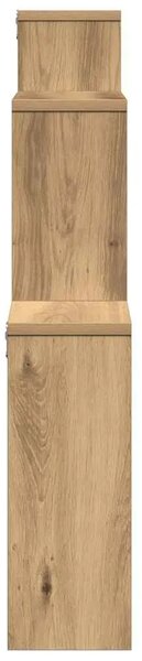Zidna polica Artisan hrast 80x15x78 5 cm izrađeno drvo - Hrast artisan