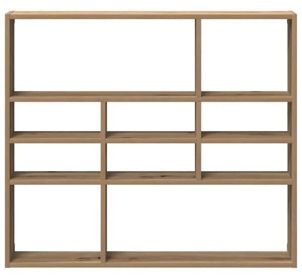 Zidna polica Artisan hrast 90x16x78 cm izrađeno drvo - Hrast artisan