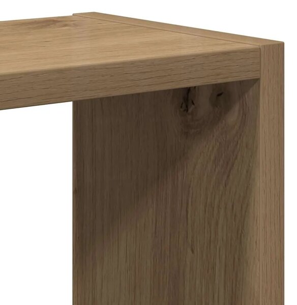 Zidna polica Artisan hrast 90x16x78 cm izrađeno drvo - Hrast artisan