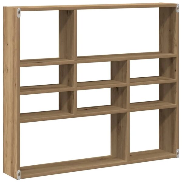Zidna polica Artisan hrast 90x16x78 cm izrađeno drvo - Hrast artisan