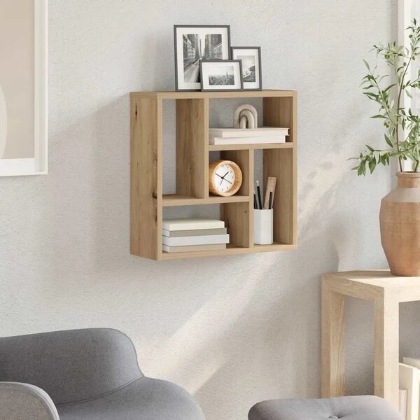 Zidna polica Artisan hrast 45x16x45 cm izrađeno drvo - Hrast artisan