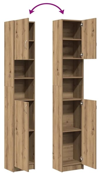 Kupaonski ormarić Artisan hrast 32x25 5x190 cm Inženjersko drvo - Artisian oak