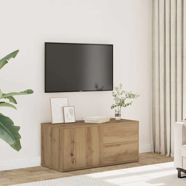 TV ormarić Artisan hrast 80x34x35 5 cm izrađeno drvo - Hrast artisan