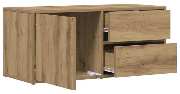 TV ormarić Artisan hrast 80x34x35 5 cm izrađeno drvo - Hrast artisan