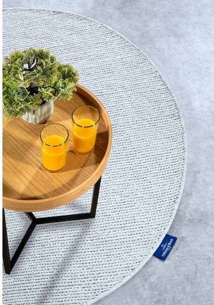 Bijeli ručno rađen vunen okrugao tepih ø 200 cm Francois – Villeroy&Boch