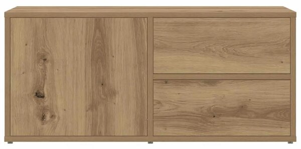 TV ormarić Artisan hrast 80x34x35 5 cm izrađeno drvo - Hrast artisan