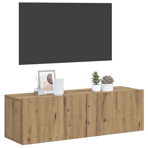 Zidni TV ormarić Artisan hrast 80x30x30 cm izrađeno drvo - Hrast artisan 80 cm 1