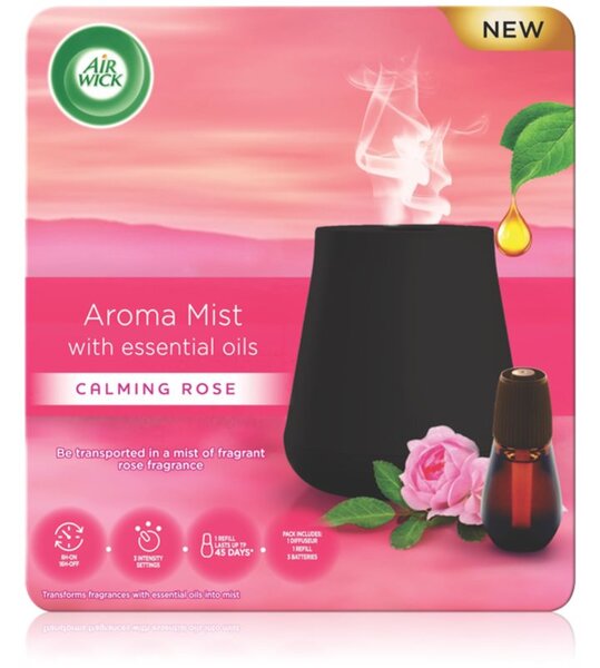 Air Wick Aroma Mist Calming Rose aroma difuzer s punjenjem + baterija 20 ml