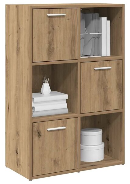 Polica za knjige umjetnički hrast 60 5x30x90 cm izrađeno drvo - Hrast artisan