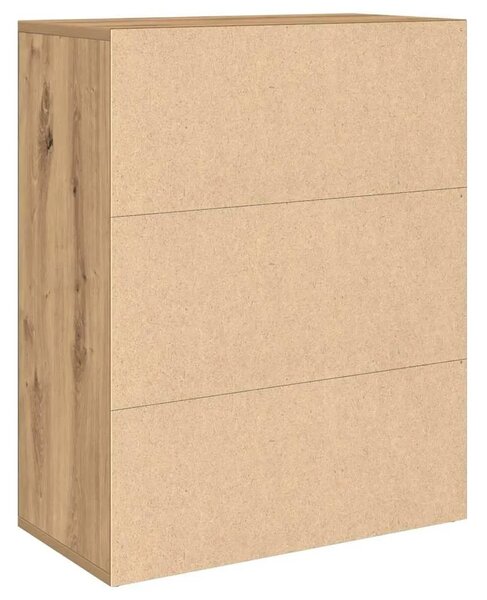 Komoda Artisan hrast 60x30x75 cm izrađeno drvo - Hrast artisan