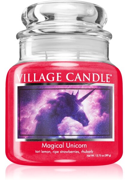 Village Candle Magical Unicorn mirisna svijeća (Glass Lid) 389 g