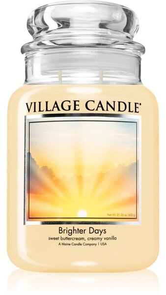Village Candle Brighter Days mirisna svijeća (Glass Lid) 602 g