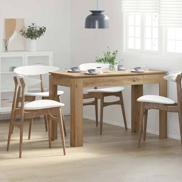 Blagovaonski stol Artisan hrast 120x60x76 cm izrađeno drvo - Hrast artisan