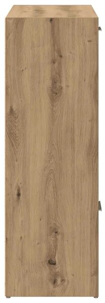 Polica za knjige umjetnički hrast 60 5x30x90 cm izrađeno drvo - Hrast artisan