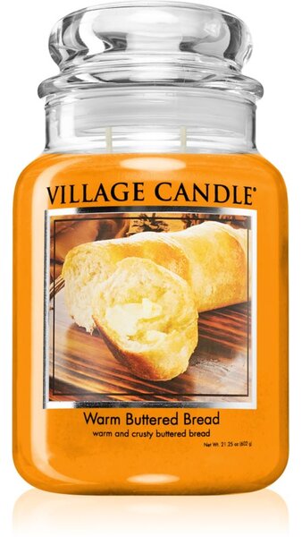 Village Candle Warm Buttered Bread mirisna svijeća (Glass Lid) 602 g