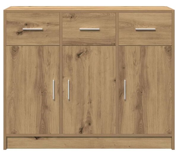 Komoda Artisan hrast 91x28x75 cm izrađeno drvo - Hrast artisan