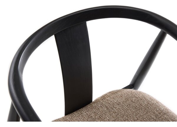 Crna/bež blagovaonska stolica Relate – Unique Furniture