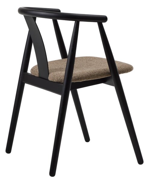 Crna/bež blagovaonska stolica Relate – Unique Furniture