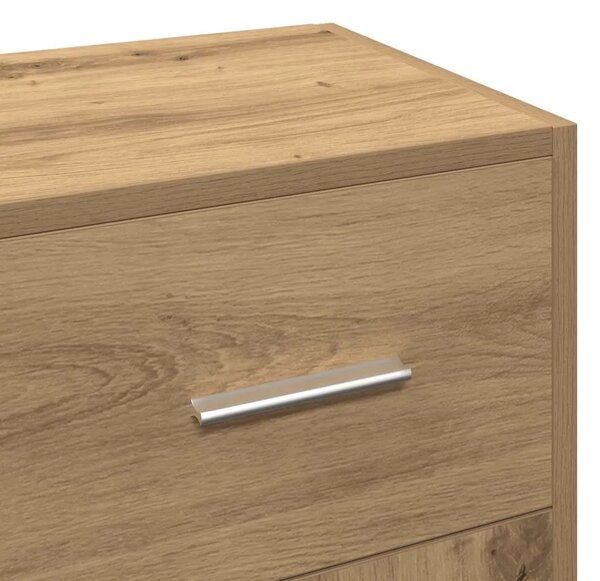 Komoda Artisan hrast 91x28x75 cm izrađeno drvo - Hrast artisan