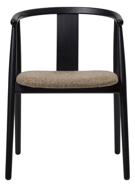 Crna/bež blagovaonska stolica Relate – Unique Furniture