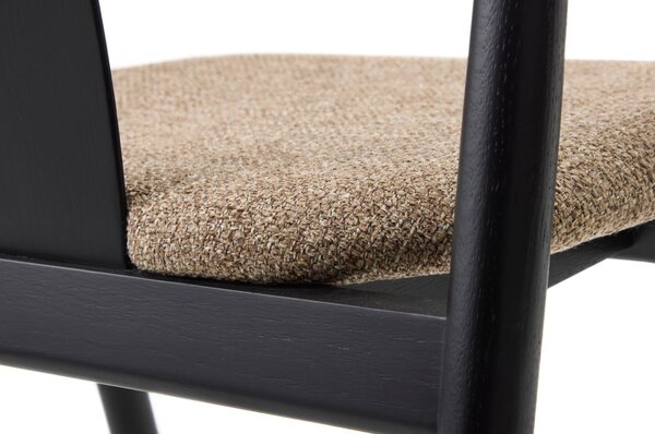 Crna/bež blagovaonska stolica Relate – Unique Furniture
