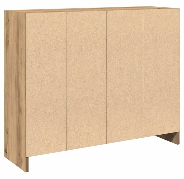 Komoda Artisan hrast 91x28x75 cm izrađeno drvo - Hrast artisan