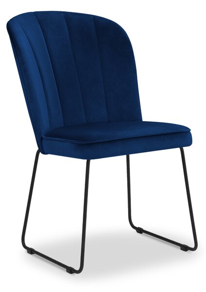 Blagovaonska stolica Velvet Cabri plava