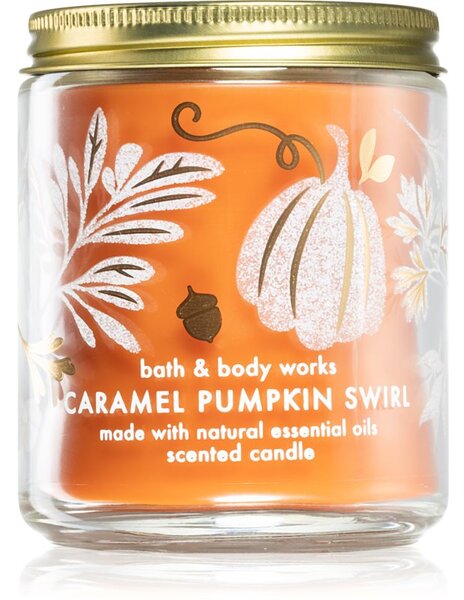 Bath & Body Works Caramel Pumpkin Swirl mirisna svijeća 198 g