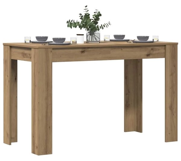 Blagovaonski stol Artisan hrast 120x60x76 cm izrađeno drvo - Hrast artisan